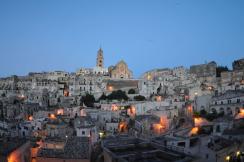 Sassi di Matera di notte